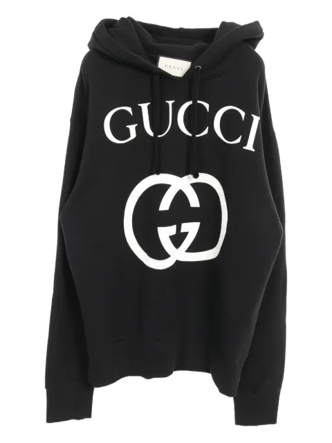 Gucci Pre-Owned 2010s logo-print hoodie