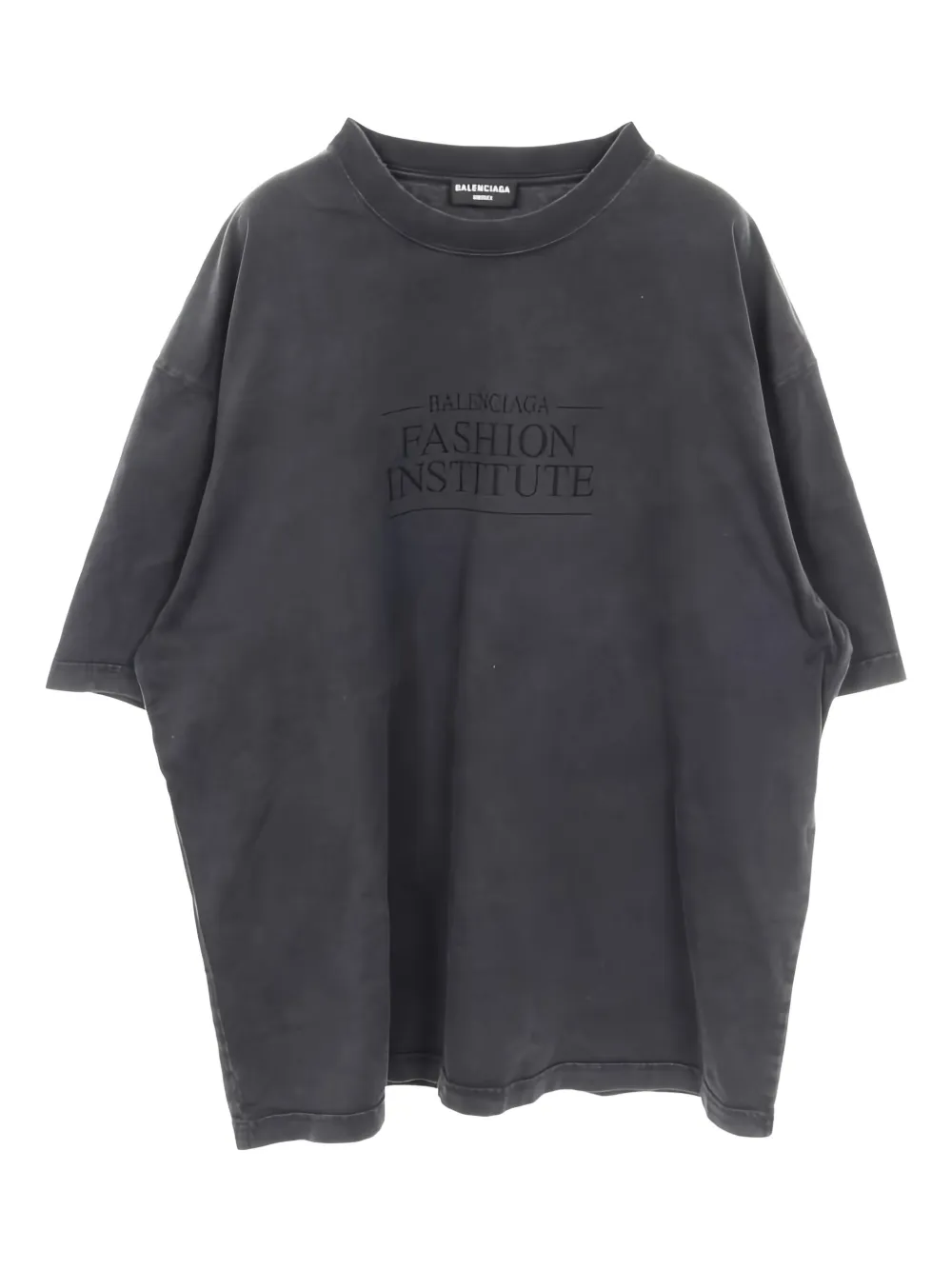 Balenciaga Pre-Owned 2000s Fashion Institute crew-neck T-shirt | Grey | Image 1