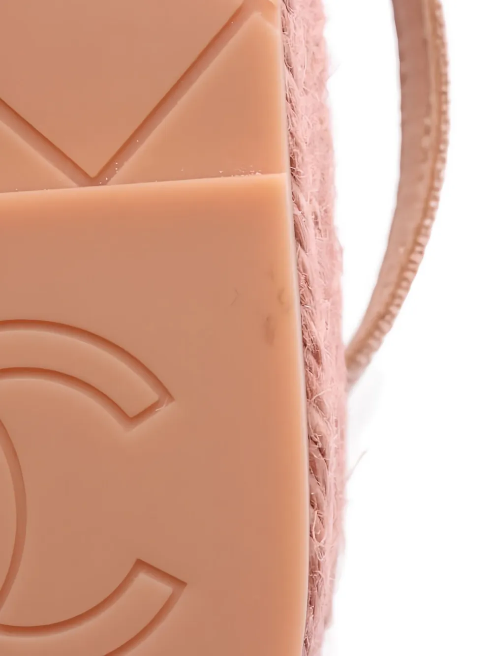 Pre-owned Chanel 1986-1988 Cc Espadrilles In Pink
