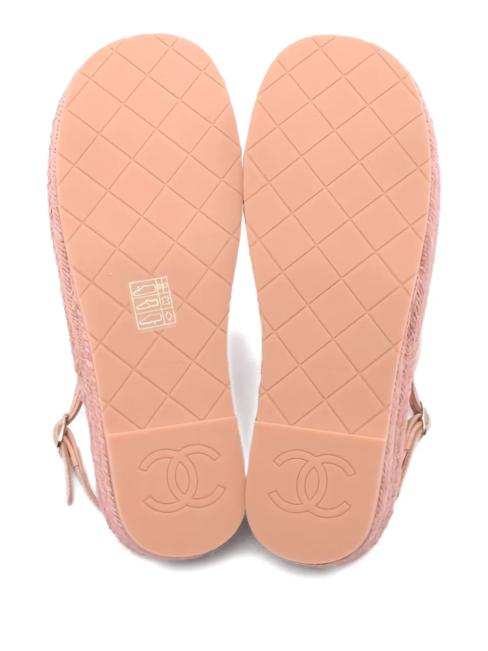 Pre-owned Chanel 1986-1988 Cc Espadrilles In Pink