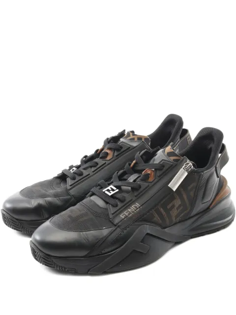 Fendi Pre-Owned tenis con logo estampado 2000