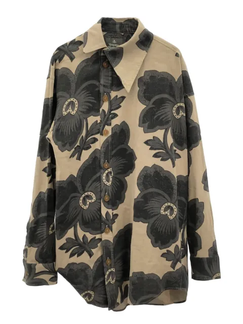 Vivienne Westwood 2010s floral-print button shirt
