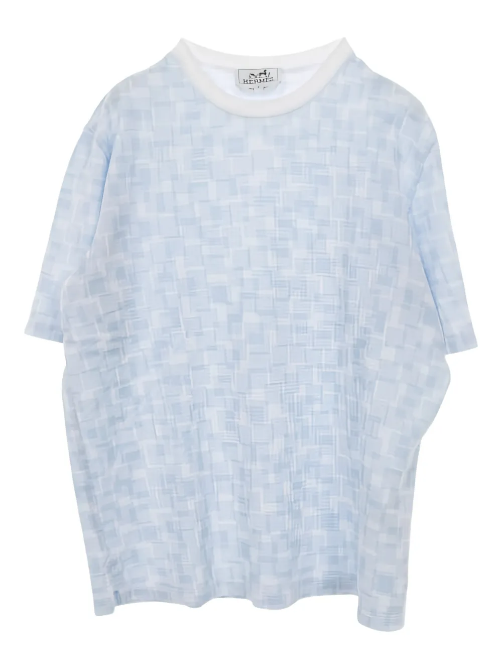 Hermès Pre-Owned 2010s pique cotton T-shirt | Blue | Image 1