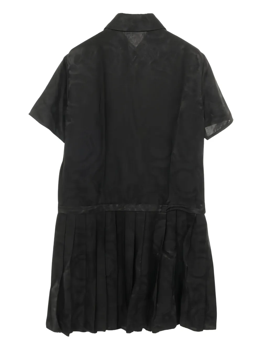 Versace 00s jurk met jacquard-patroon - Zwart