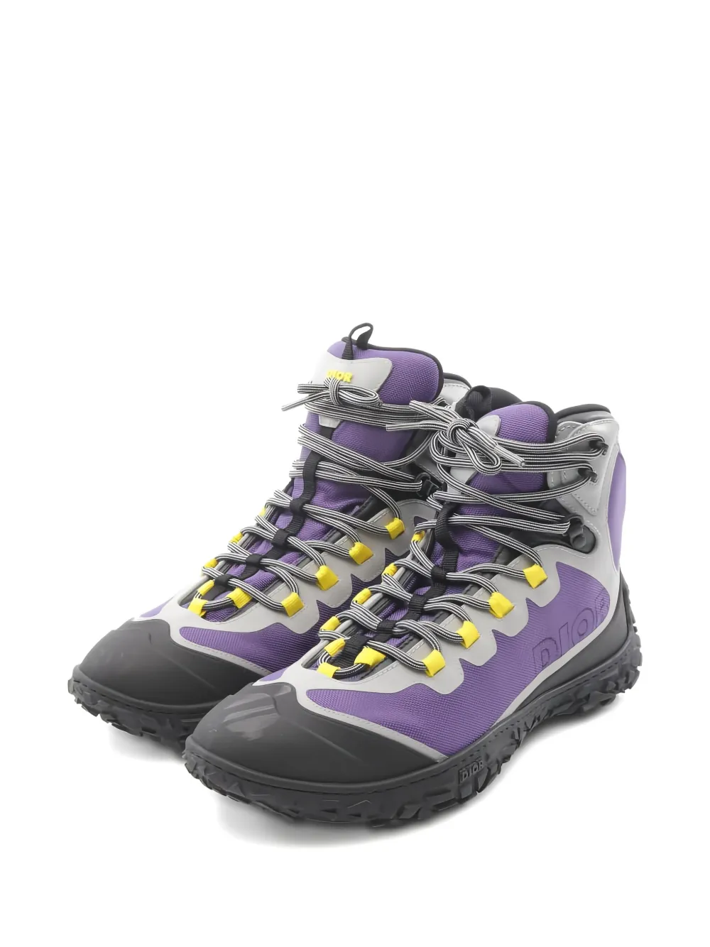 Pre-owned Dior 10s Izon Hiking Boot In Purple