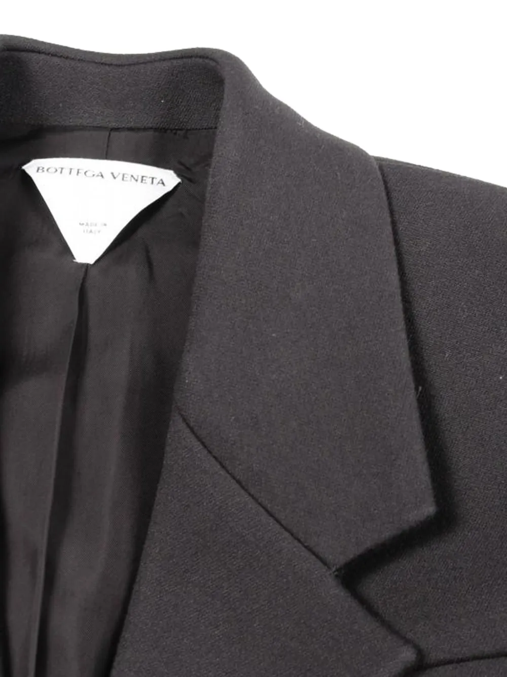 Pre-owned Bottega Veneta 10s Double-breasted Coat In Black
