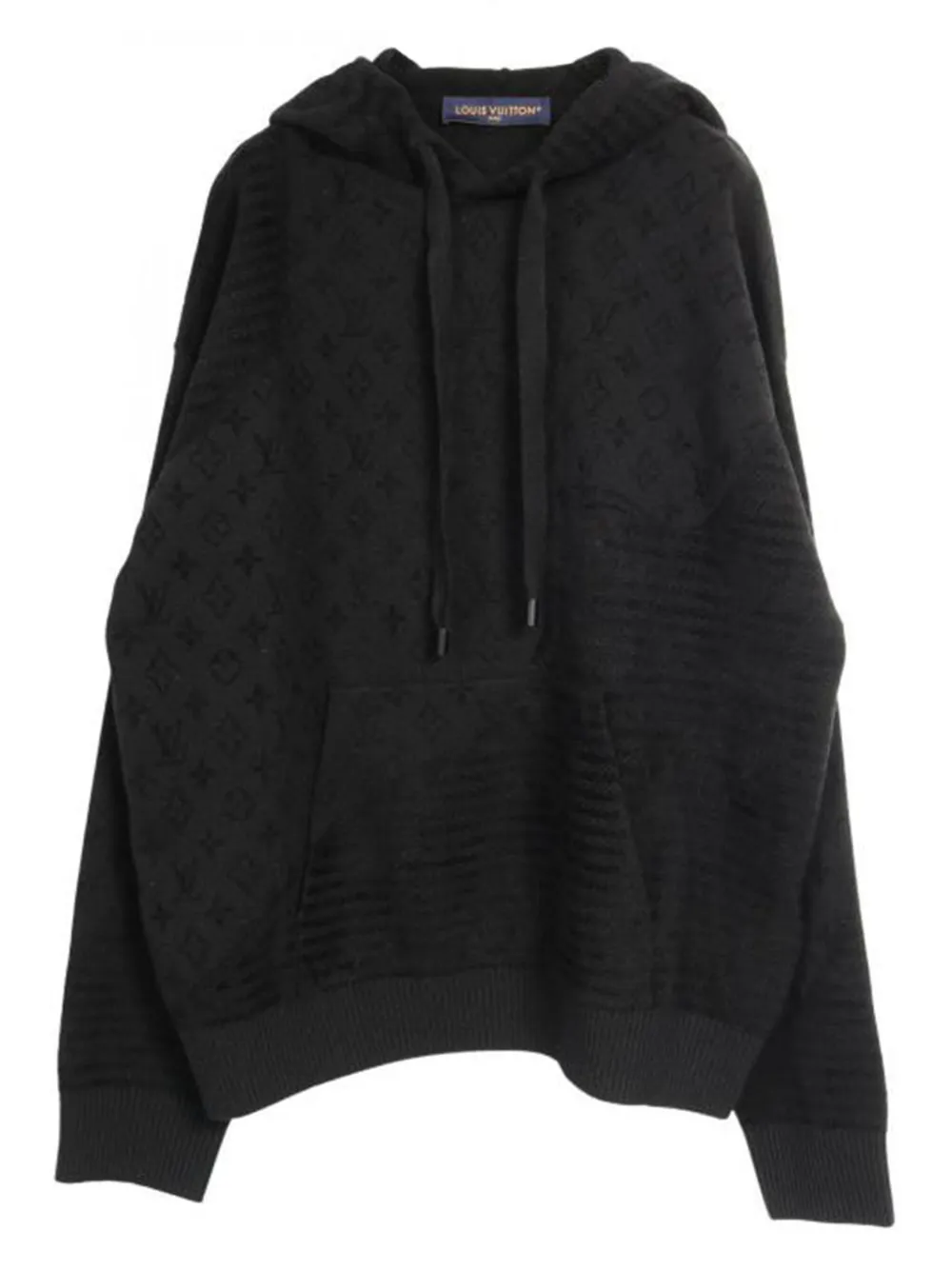 Louis Vuitton Pre-Owned 10s monogram jacquard hoodie | Black | Image 1