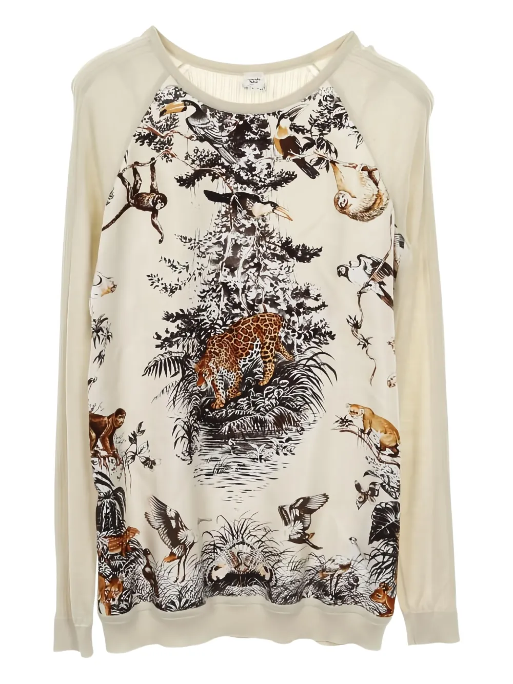 Hermès Pre-Owned 00s printed sweater | Neutrals | Image 1