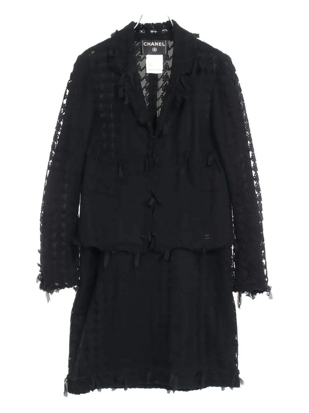 CHANEL Pre-Owned 1986-1988 single-breasted suit | Black | Image 1