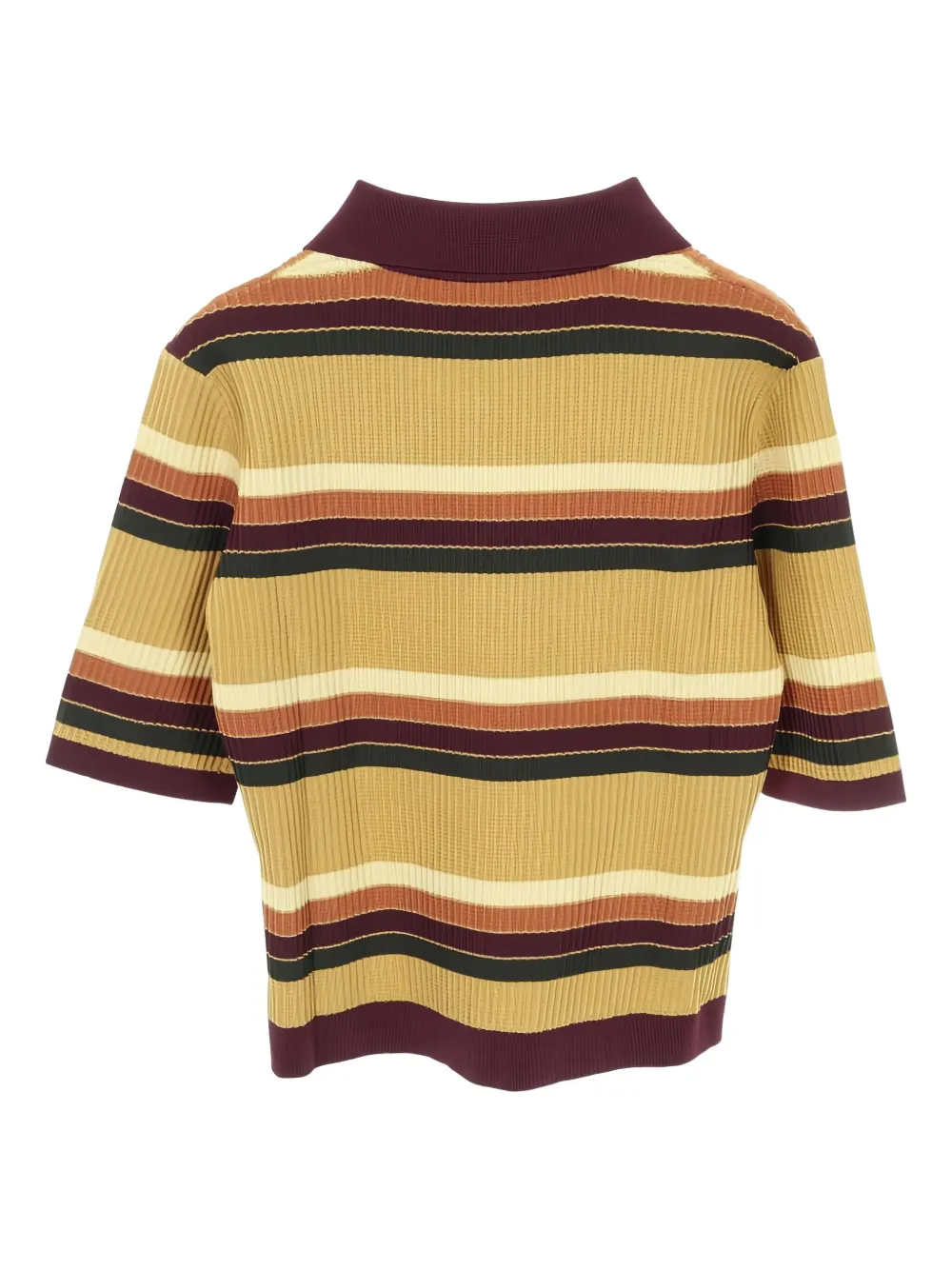 Gucci Pre-Owned 10s striped-knit polo shirt | Polo Tops | Image 2