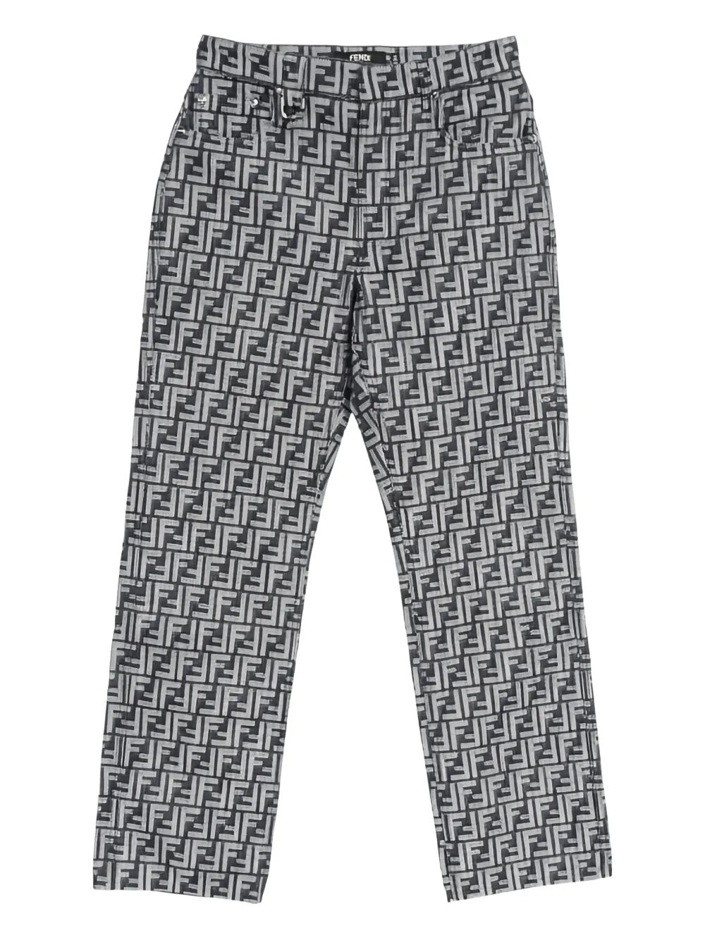 Fendi Pre-Owned Zucca-patterned jeans | Black | Image 1