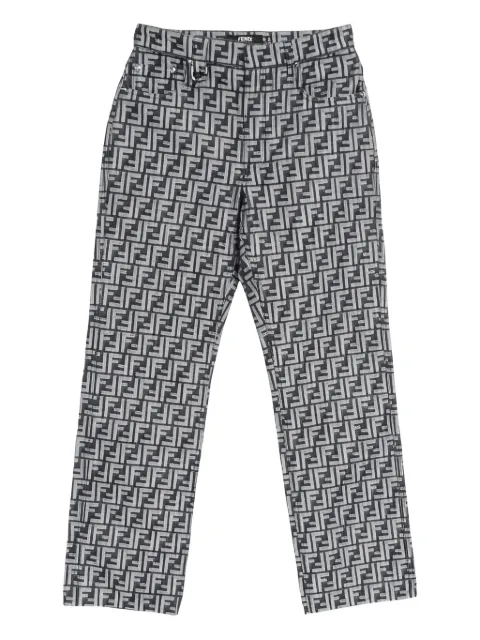 Fendi Pre-Owned Zucca-patterned jeans