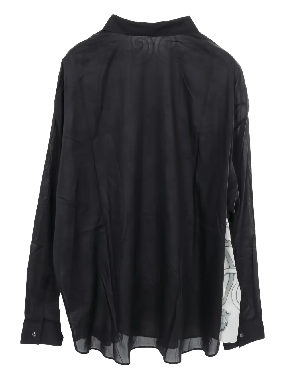 Hermès Pre-Owned camisa de algodón y seda a capas | Image 2