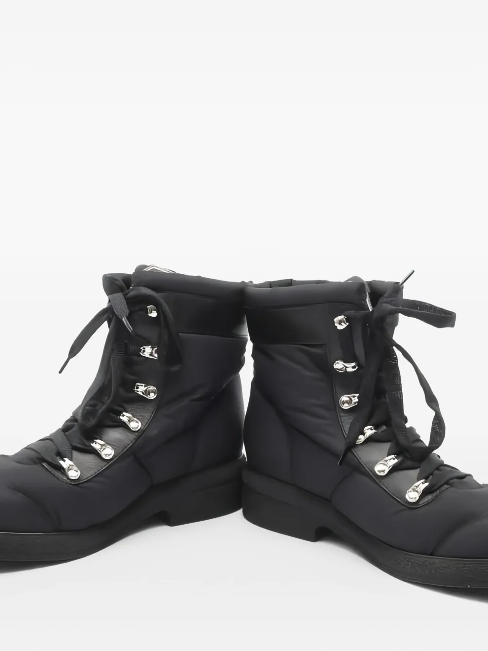 Pre-owned Chanel 40mm Coco Mark Boots In Black
