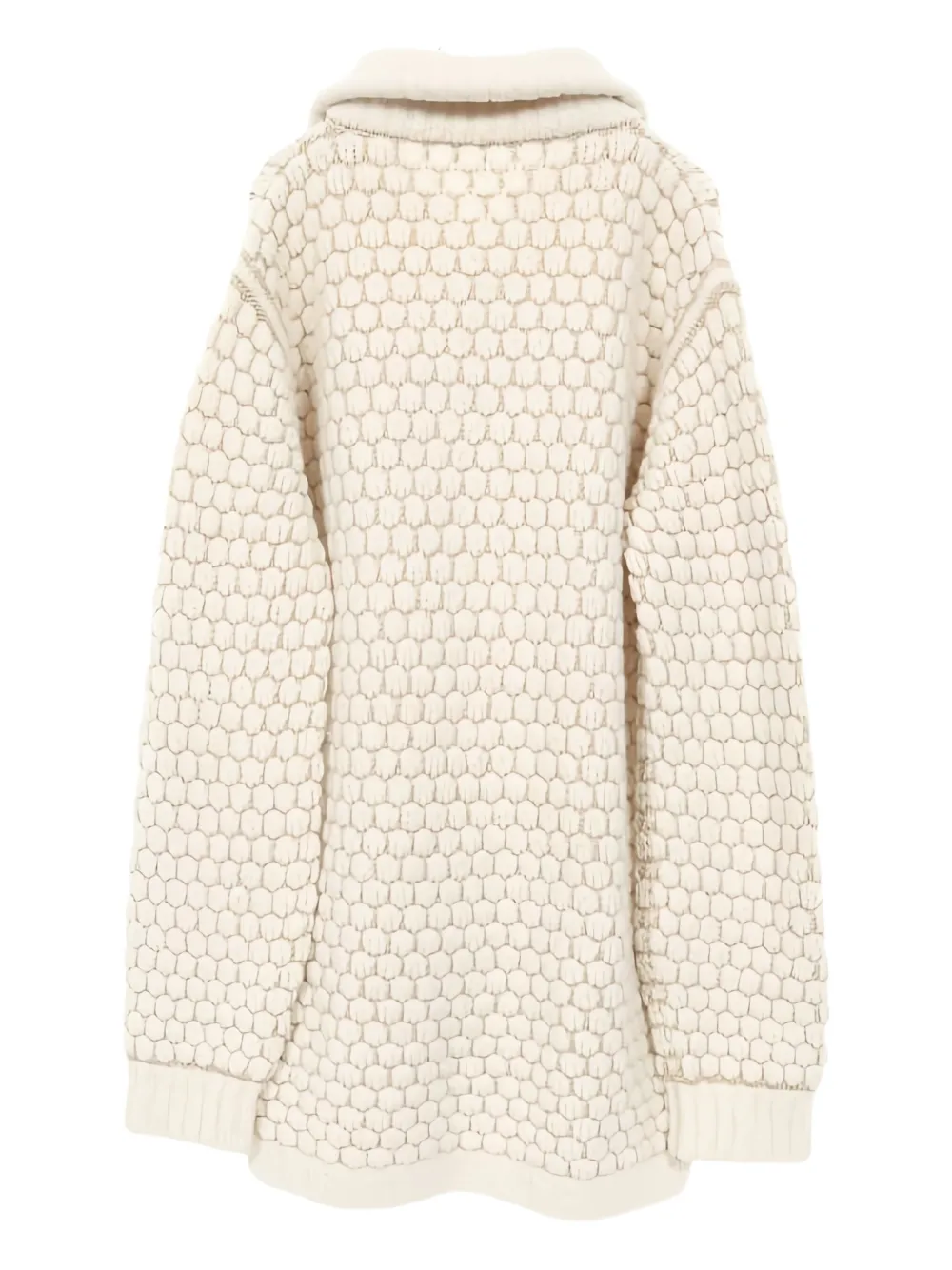 Hermès Pre-Owned roll-neck cardigan | Neutrals | Image 1
