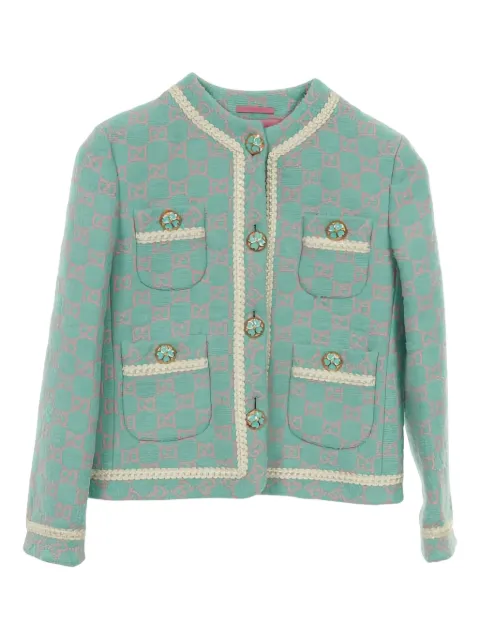 Gucci Pre-Owned wool-cotton tweed jacket