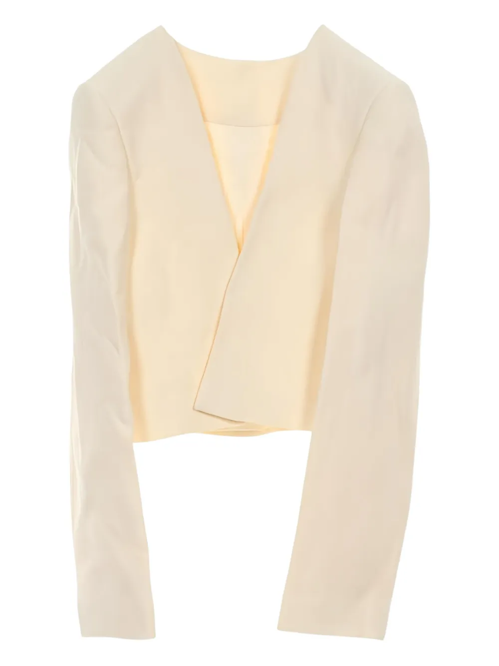 Pre-owned Fendi Layered Belted Jacket In Neutral