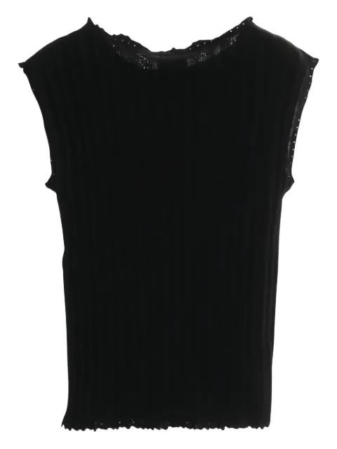 CHANEL Pre-Owned ribbed knitted top