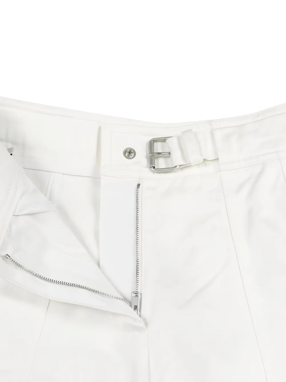 Pre-owned Dior Belted Pants In White