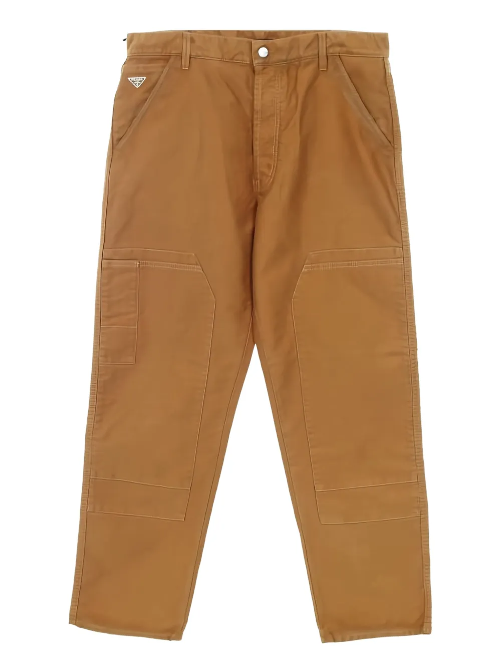 Prada Pre-Owned 2020s cotton trousers | Brown | Image 1