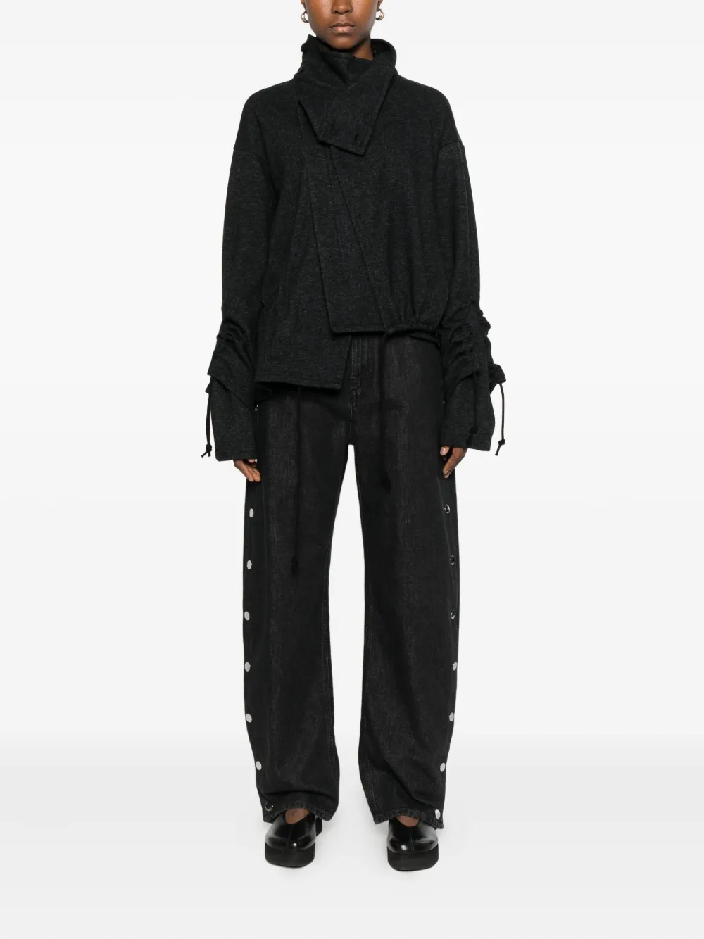 Yohji Yamamoto suéter con cuello alzado | Suéteres | Image 2