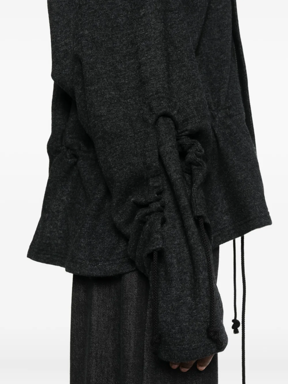 Yohji Yamamoto Trui met trechterhals Grijs