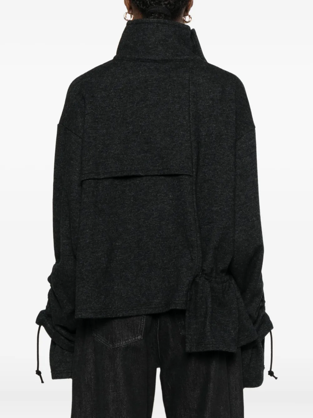 Yohji Yamamoto Trui met trechterhals Grijs