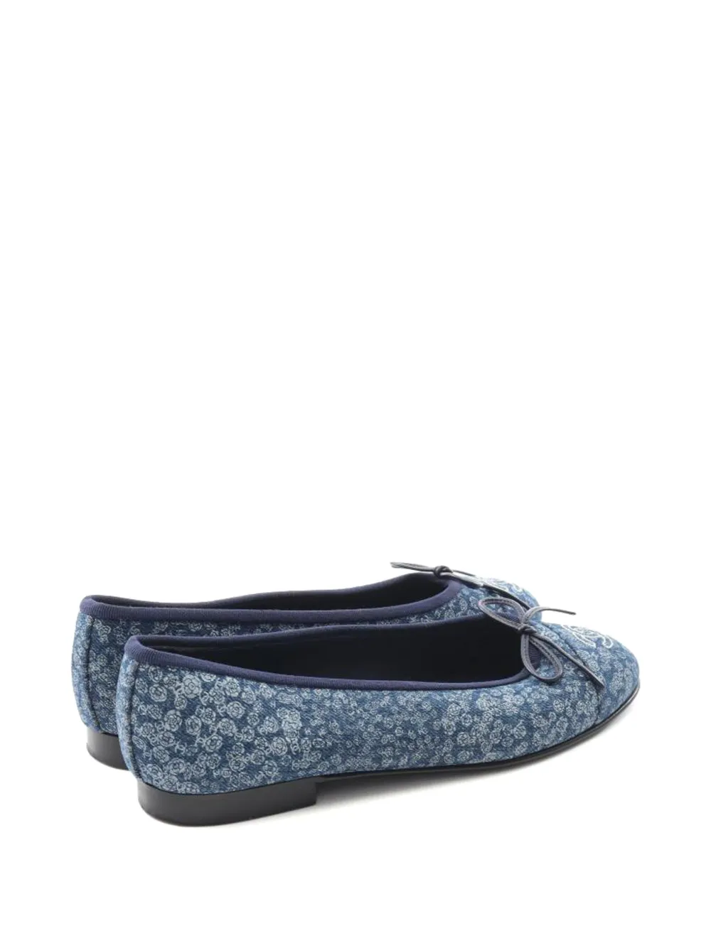 CHANEL Pre-Owned 1986-1988 bow-detail ballet shoes | Image 2