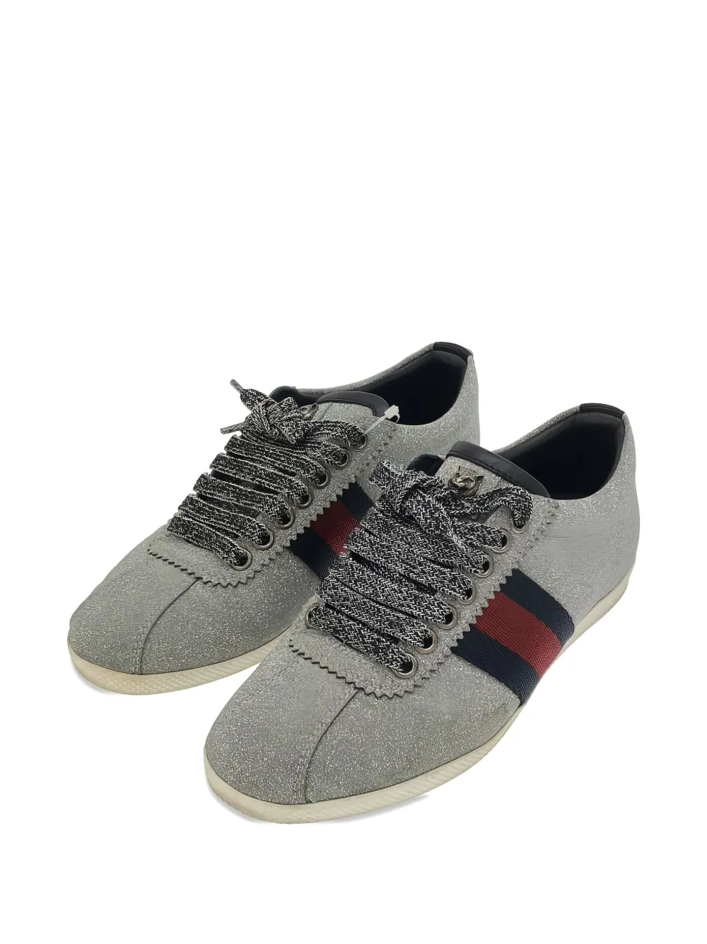 Gucci Pre-Owned 2000s gestreepte sneakers - Grijs