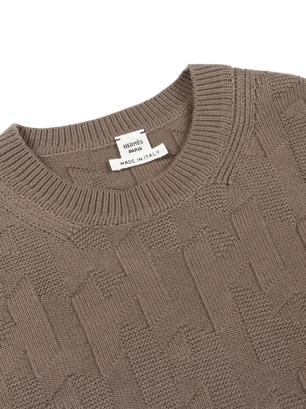 Pre-owned Hermes 2020s H-motif Sweater In Gray
