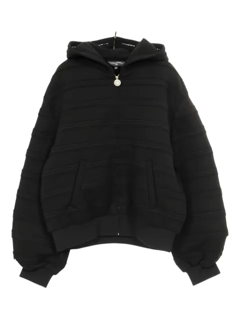CHANEL Pre-Owned 1986-1988 Coco-mark zip hoodie