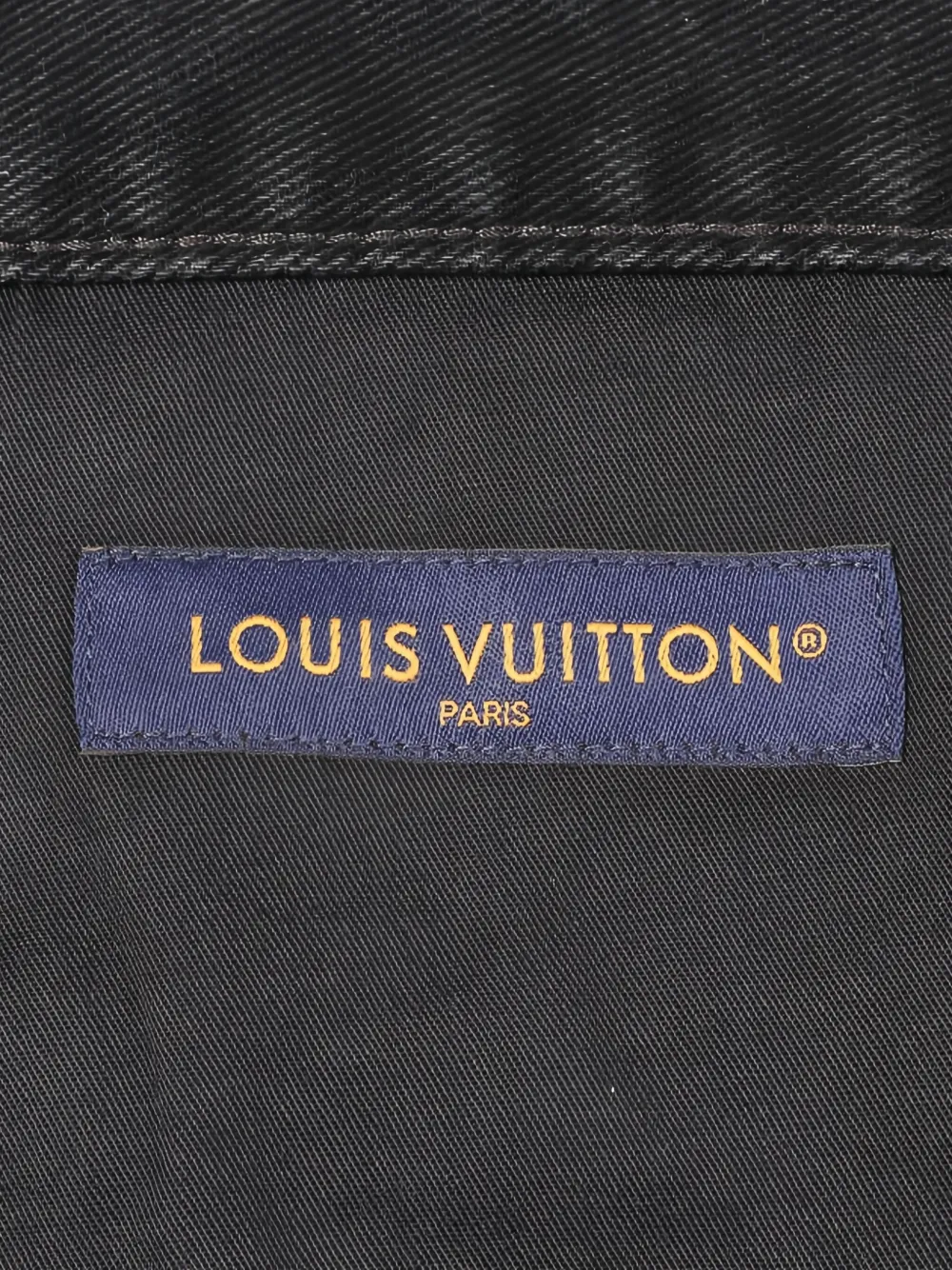 Pre-owned Louis Vuitton 2020s Monogram-detailed Jeans In Black