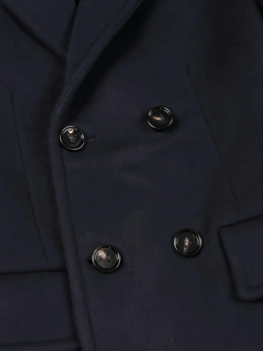 Pre-owned Bottega Veneta 2010s Double-breasted Wool Coat In Blue