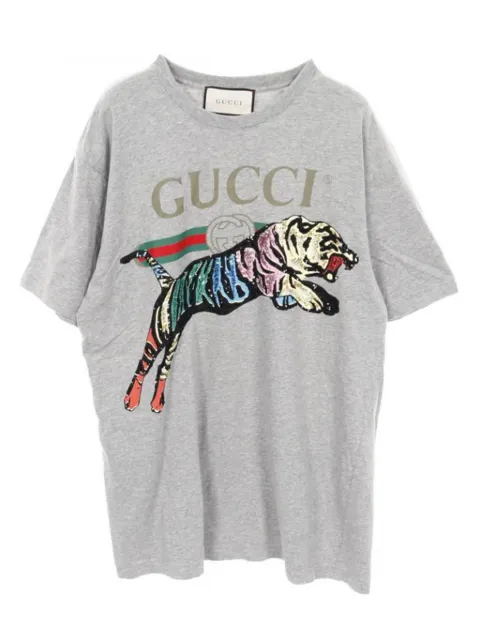 Gucci Pre-Owned 2010s Tiger sequin T-shirt