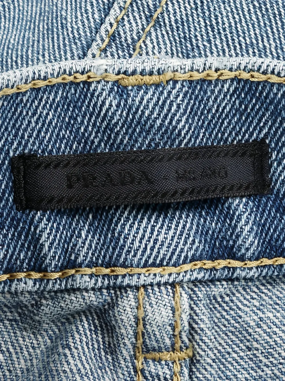  Prada Pre-owned 2000s 5-pockets Triangle-plaque Jeans - Blue 