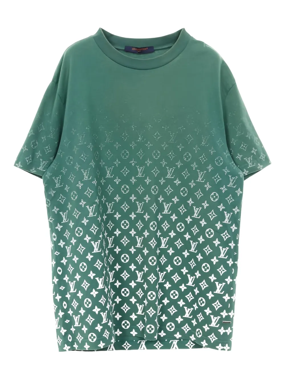 Louis Vuitton Pre-Owned 2000s monogram gradient T-shirt | Green | Image 1