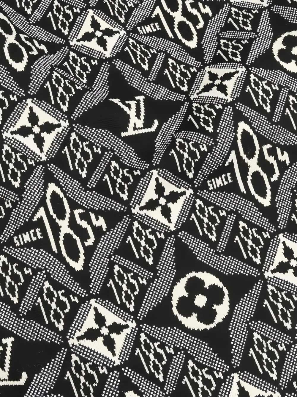 Louis Vuitton Pre-Owned 2010s mini-rok met monogram-jacquard - Zwart