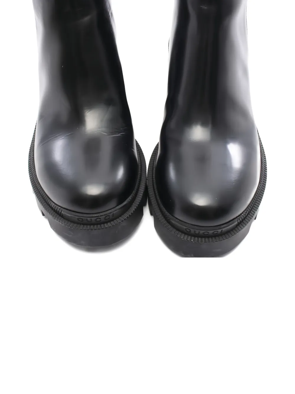 Gucci Pre-Owned 2010s 55mm GG Marmont leather Chelsea boots - Zwart