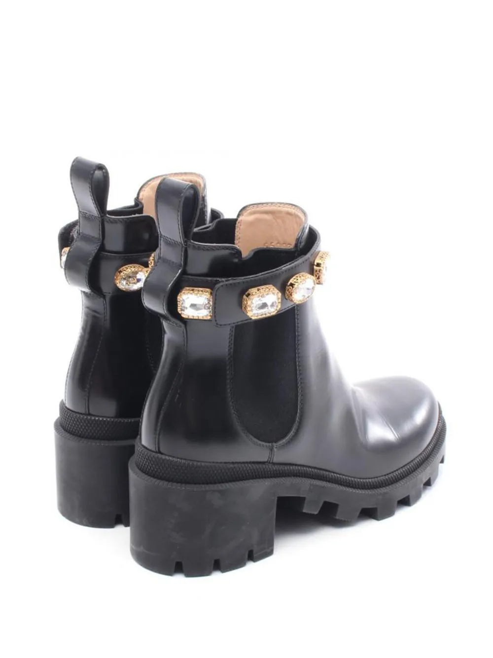 Gucci Pre-Owned 2010s 55mm GG Marmont leather Chelsea boots | Image 2