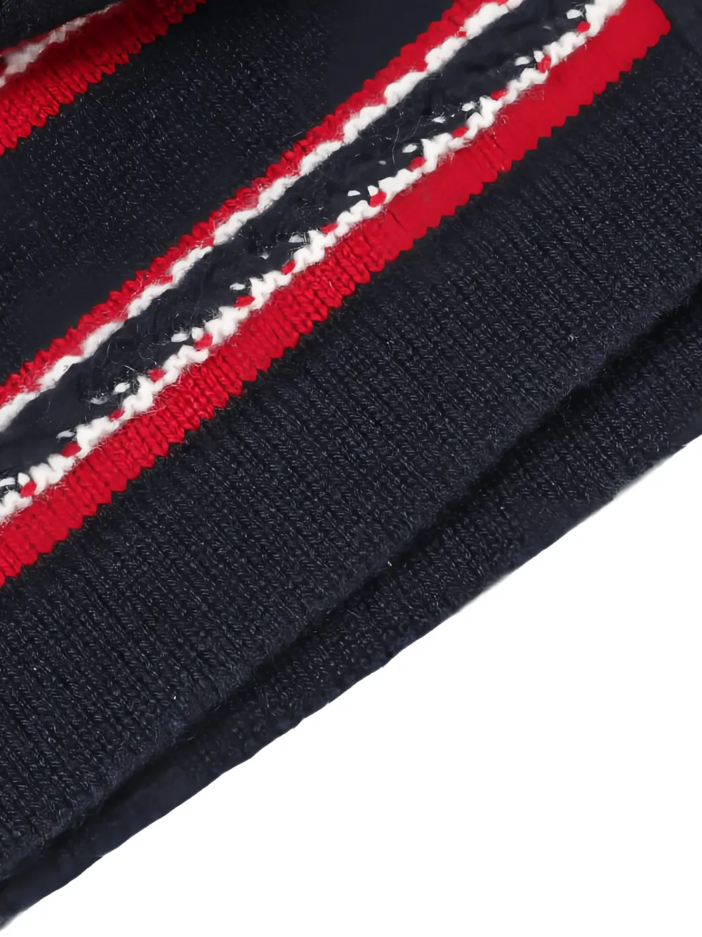 Pre-owned Chanel 1986-1988 Button Striped Mini Skirt In Blue