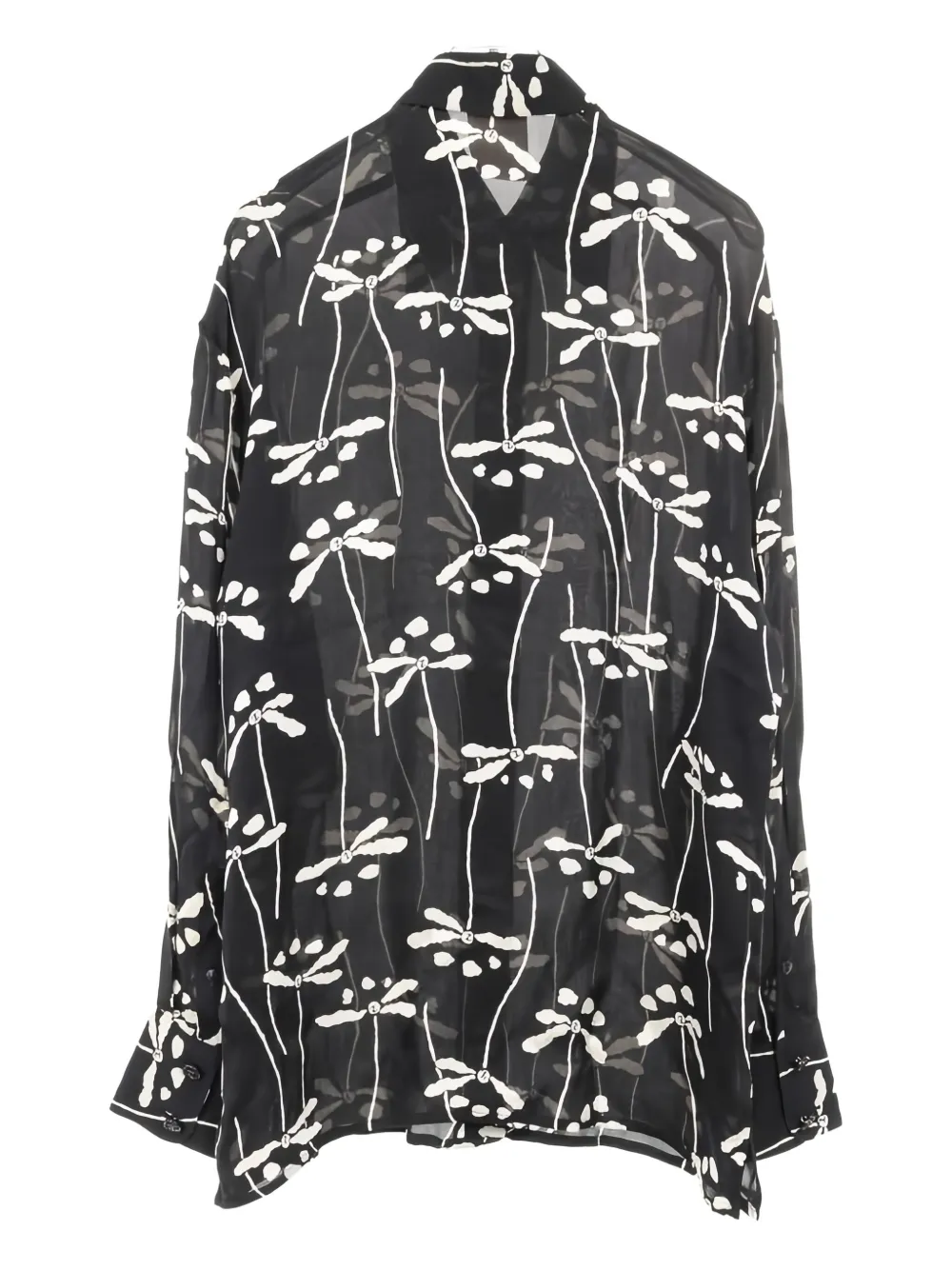 CHANEL Pre-Owned 1986-1988 floral silk blouse | Image 2