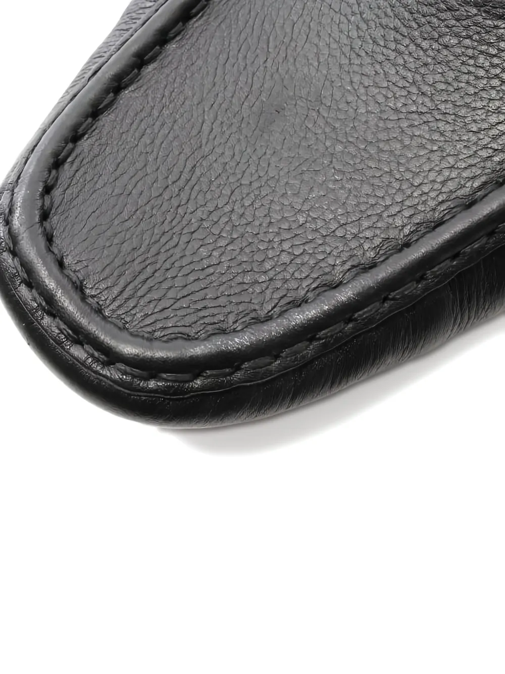 Pre-owned Louis Vuitton 2010s Montaigne Logo Loafers In Black