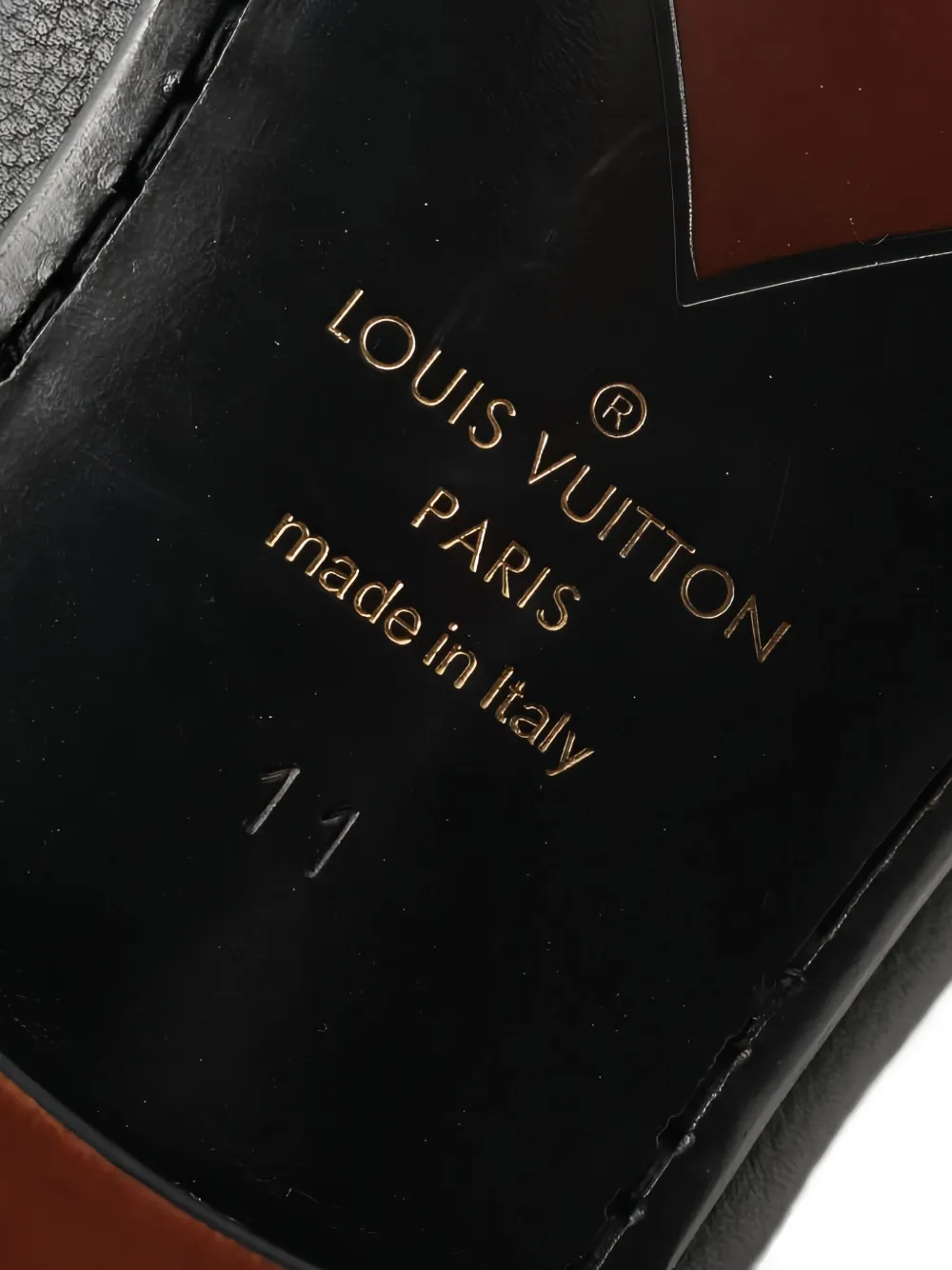 Pre-owned Louis Vuitton 2010s Montaigne Logo Loafers In Black