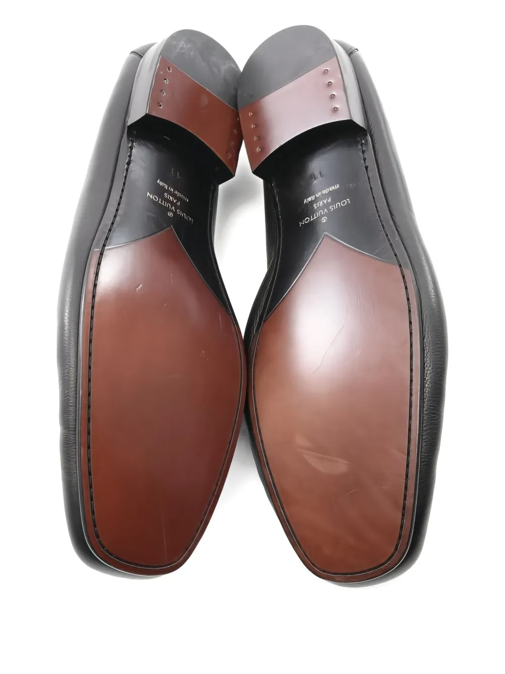 Louis Vuitton Pre-Owned 2010s Montaigne loafers met logo - Zwart