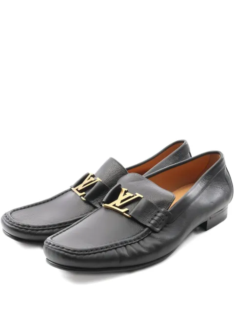 Louis Vuitton Pre-Owned 2010s Montaigne logo loafers