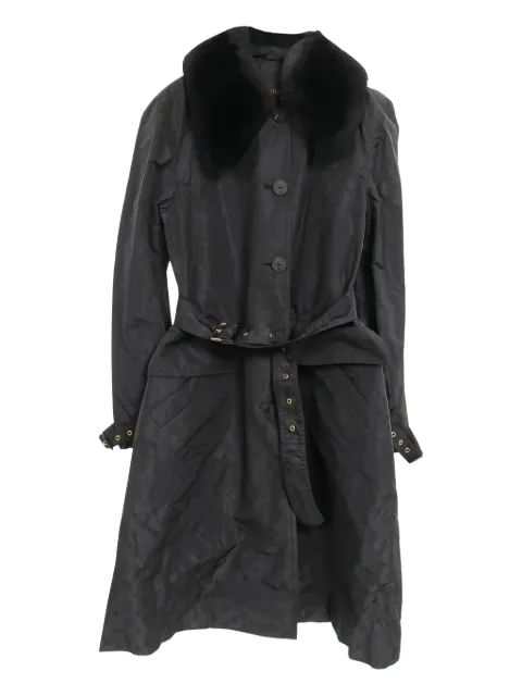 Louis Vuitton Pre-Owned 2020s monogram belted coat