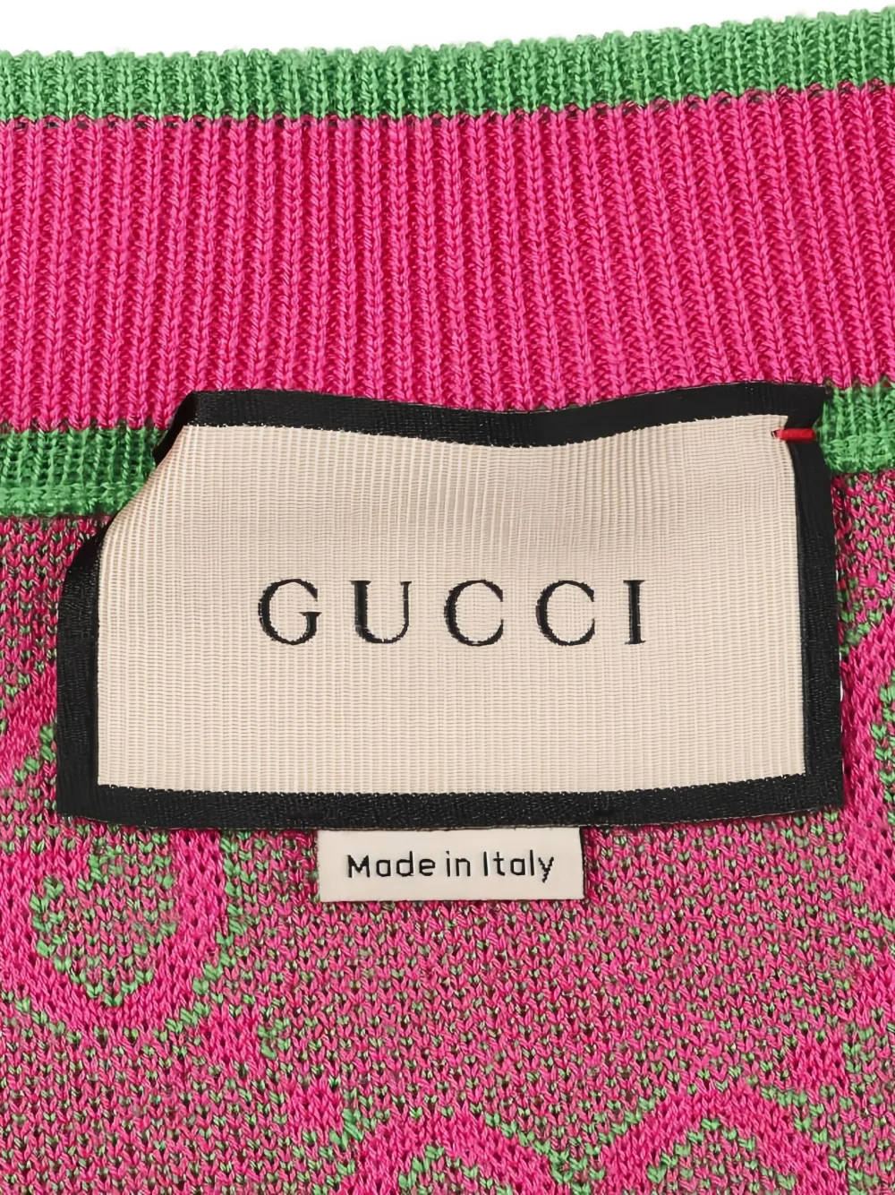 Pre-owned Gucci 2010s Gg Pattern Knitted Mini Skirt In Pink