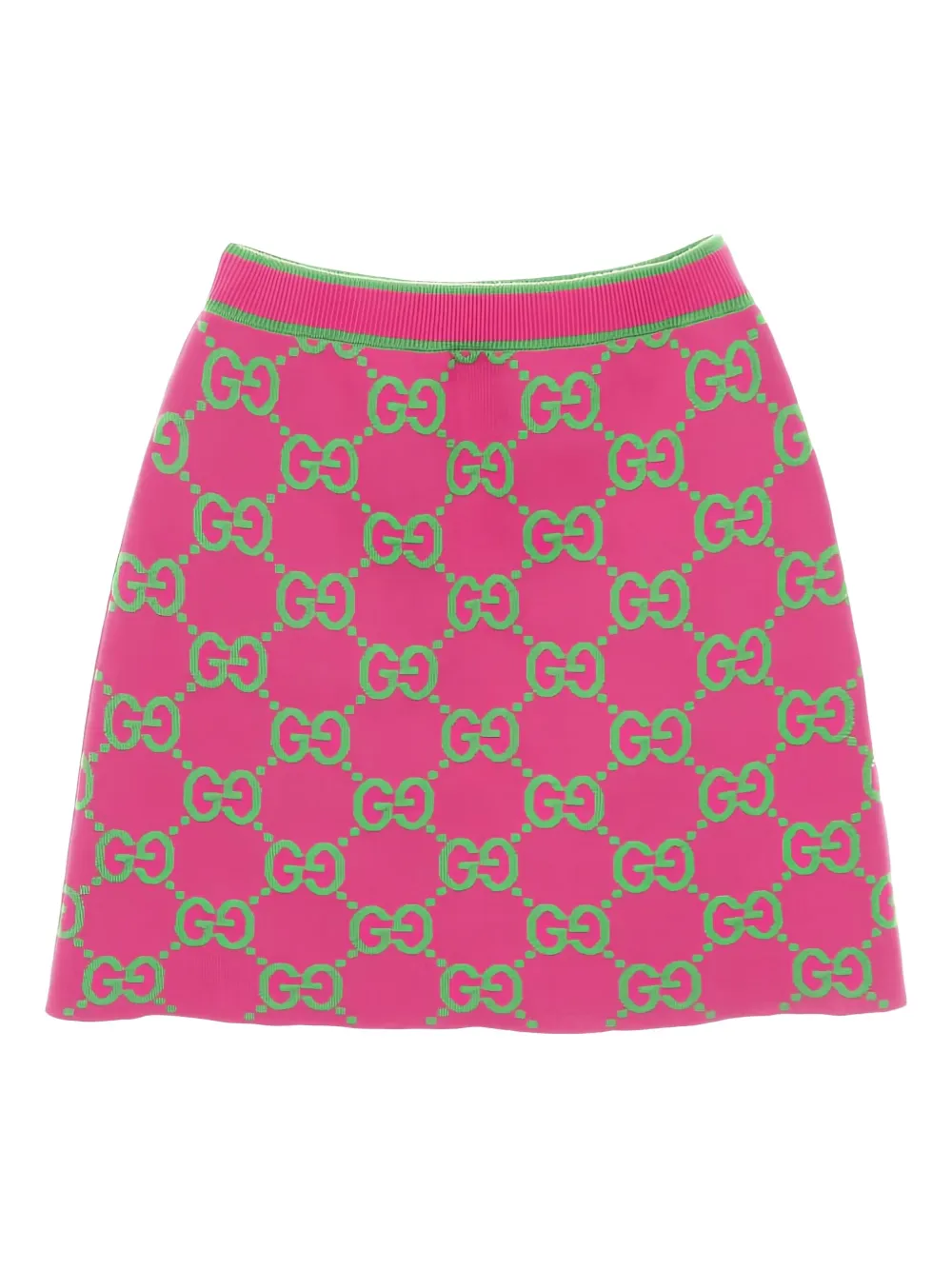 Gucci Pre-Owned 2010s GG pattern knitted mini skirt | Image 2