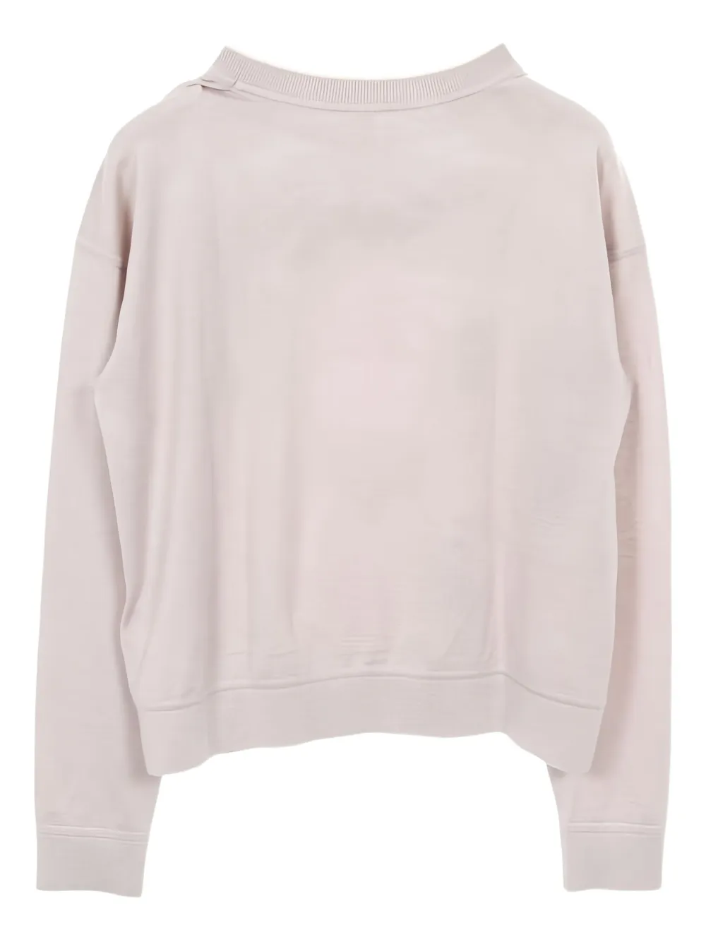 Pre-owned Hermes 2010s Twill Laine Printed Sweater In Gray