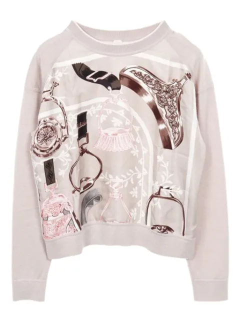 Hermès Pre-Owned 2010s Twill Laine printed sweater